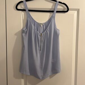 Express periwinkle tank top; cropped; M; lightly used